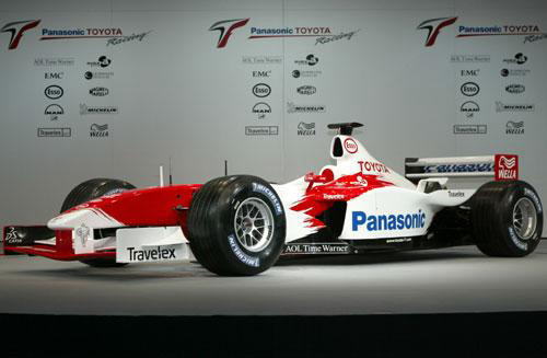 The Toyota TF103 being presented